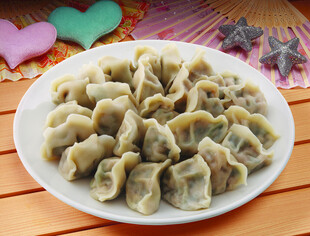 一盘美味饺子