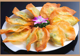 油炸花边馄饨