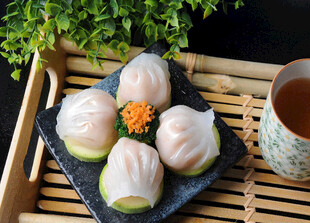 精致中式点心摆拍