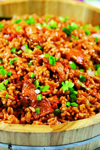美味诱人的辣炒肉末