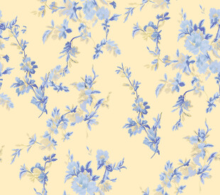 淡蓝花卉图案背景纹理