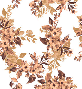 复古风花卉图案背景