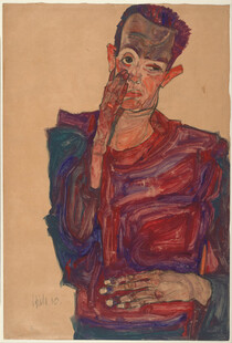 抽象风格人物油画作品