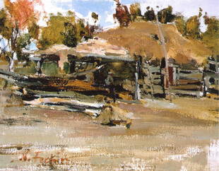乡村风景油画