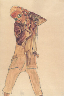 复古风人物姿态插画