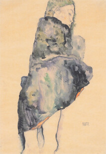 抽象水彩人物画作