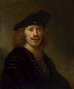 戴帽男子肖像画