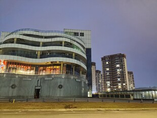 现代建筑夜景城市新地标