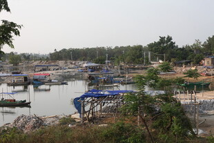 湛江渔村港湾景象