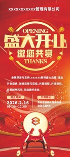 盛大开业 公司邀请函 海报 