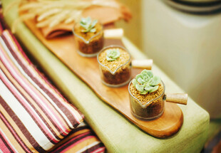 精致杯装美食摆盘展示