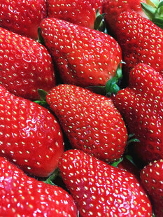 新鲜饱满的红草莓