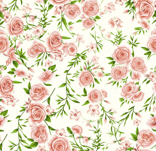 粉色玫瑰花卉图案背景