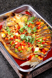 香辣可口的特色烤鱼