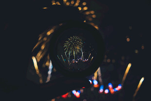 神秘酷炫的圆形光影图案