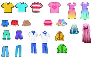 多样时尚儿童服装集合