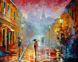 雨中漫步漫画