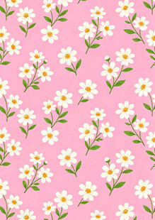 粉色 花卉 图案