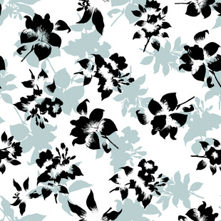 清新花卉图案背景