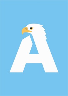鹰形字母A标志设计
