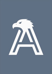 鹰形字母A标志设计