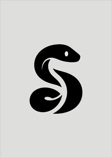蛇形字母S标志设计