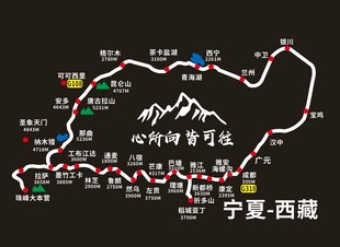 川藏线青藏线自驾路线图