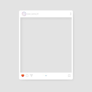 空白社交媒体发布界面