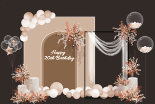 生日派对装饰场景布置