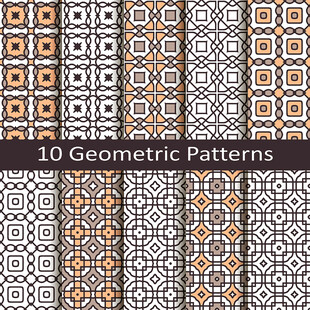 10款几何图案设计素材