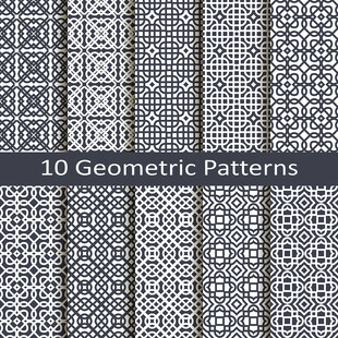 10款几何图案设计素材