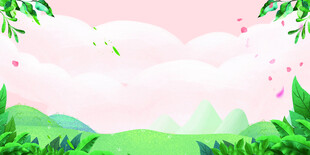 清新自然的春日风景画面