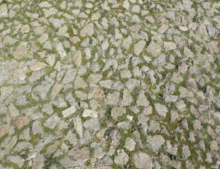 碎石铺就的地面纹理