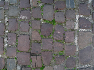 石板铺就的古朴地面