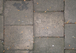 灰色方形地砖地面特写