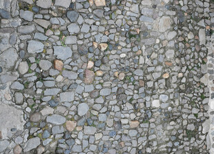 鹅卵石铺就的地面纹理