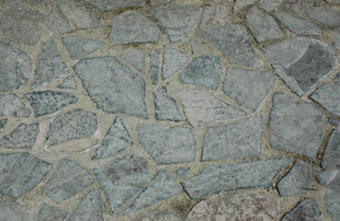 复古风格石块拼接地面