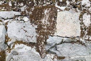古老石墙纹理特写