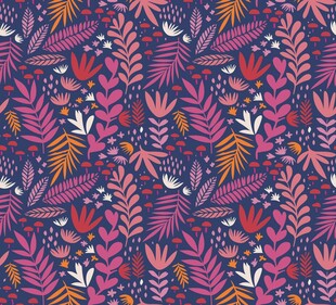 多彩花卉几何图案纹理