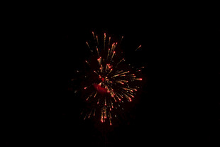 夜空中绽放的绚丽烟花