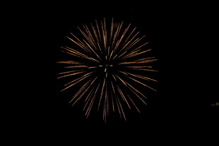 夜空中绽放的绚丽烟花