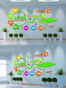 心灵驿站文化墙