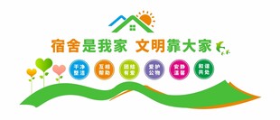 宿舍文明宣传墙
