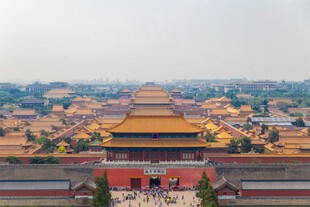 俯瞰故宫壮丽古建筑景观