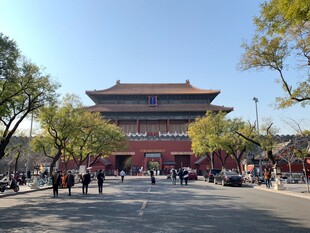 北京前门古建筑街景