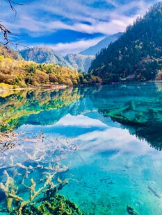 梦幻般的清澈山水美景