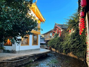 江南水乡古巷小河美景