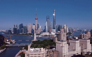 上海外滩城市天际线景观