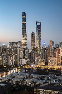 上海城市天际线夜景