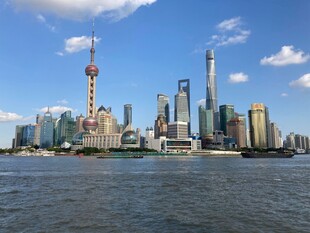 上海外滩城市天际线景观